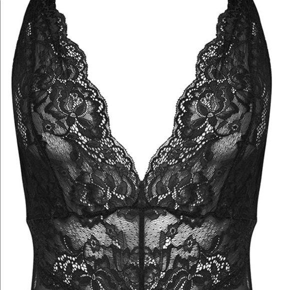 ZARA Black Lace Bodysuit NWT - Picture 2 of 8